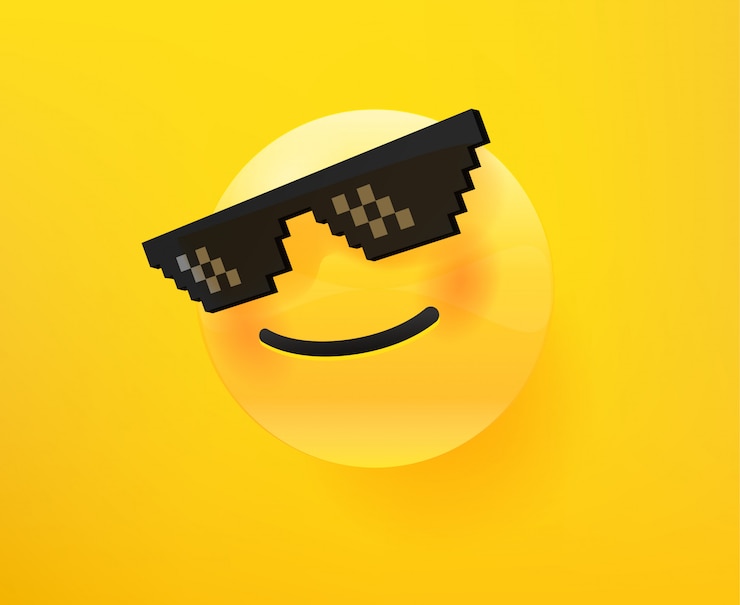 Vettore emoticon come un boss. illustrazione modificabile di vettore di stile comico 3d