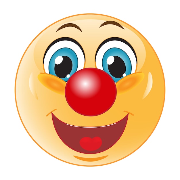 Emoticon con naso da clown