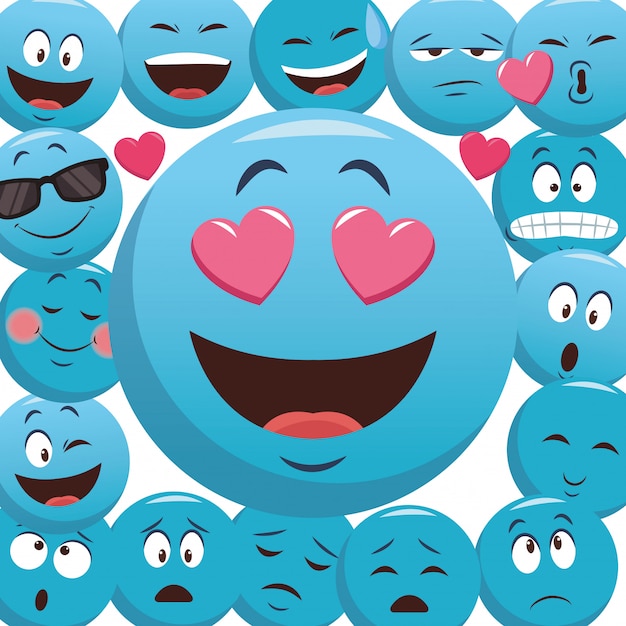 Emoticon pattern di sfondo