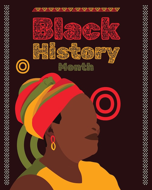 Empowering Black History Template dinamico per celebrare il patrimonio