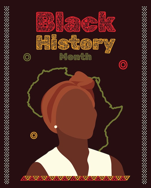 Empowering Black History Template dinamico per celebrare il patrimonio