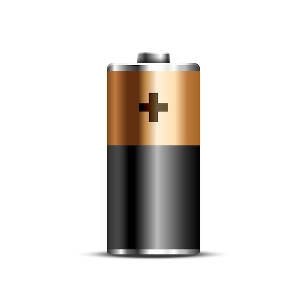 Energia lucida del mockup dell'icona di vettore del livello della batteria 3d