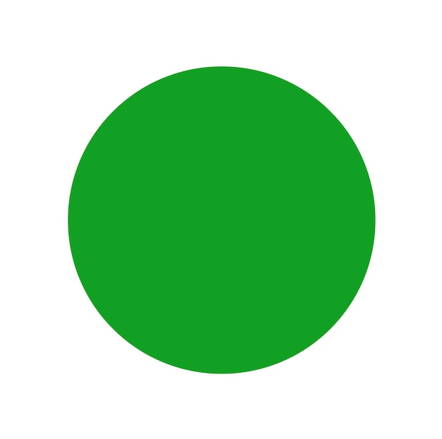 Enorme punto verde su sfondo bianco Vettore punto verde