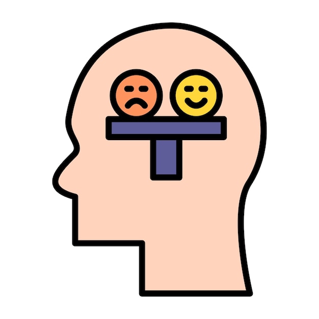 Equilibrio Emozione Illustrazione piatta