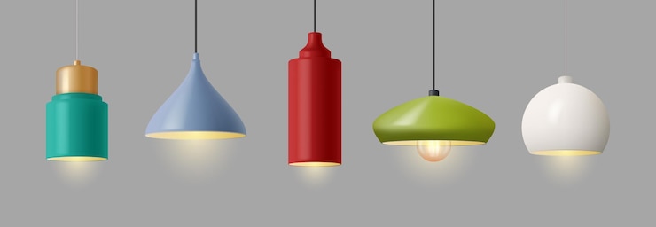 Vettore equipaggiamento elettrico realistico a lampada luminosa