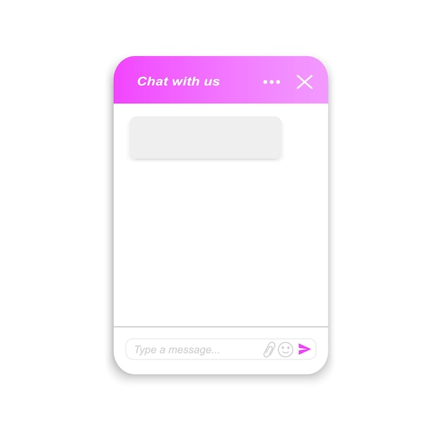 Esempio di finestra di chatbot Modulo bot assistente virtuale Modello di servizio clienti Life chat