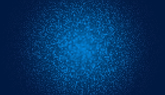 Esplosione digitale di pixel astratto flusso di dati dello spazio cibernetico virtuale effetto quadrato di pixel a mezza tonalità
