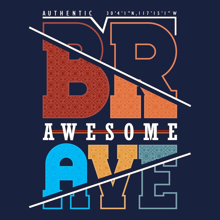 Vettore essere coraggioso tee tipografia graphic design per la stampa t-shirt illustrazione vettoriale