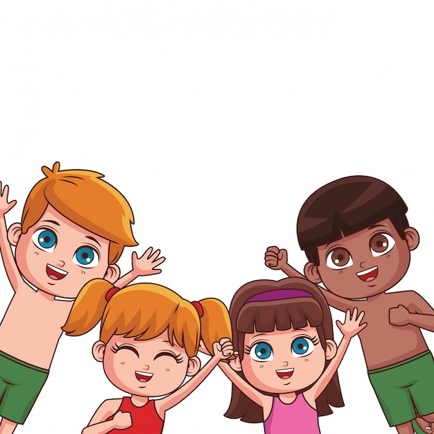 Estate bambini cartoon