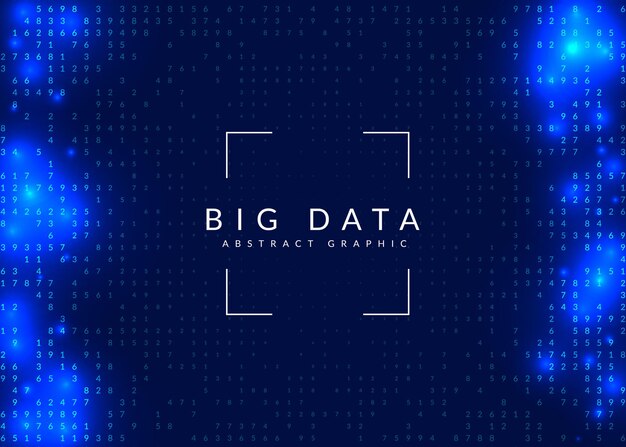 Estratto di grandi dati. Sfondo di tecnologia digitale.