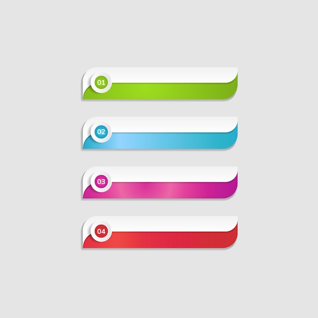 etichetta colorata modello di banner set di progettazione raccolta vettoriale grafica vettoriale