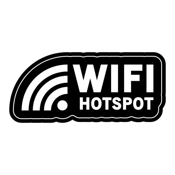Vettore etichetta del punto di accesso wi-fi vettore