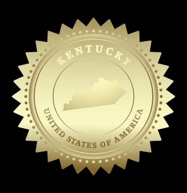 Etichetta stella d'oro Kentucky