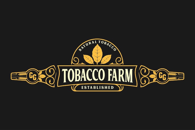 Vettore etichette di prodotti per sigari e sigarette di tabacco di alta qualità in stile classico di lusso