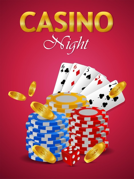Evento brasiliano di invito al casinò con carta da gioco creativa