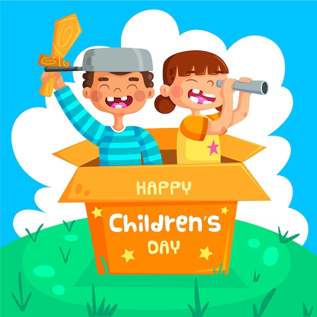 Evento della giornata mondiale dei bambini con i bambini