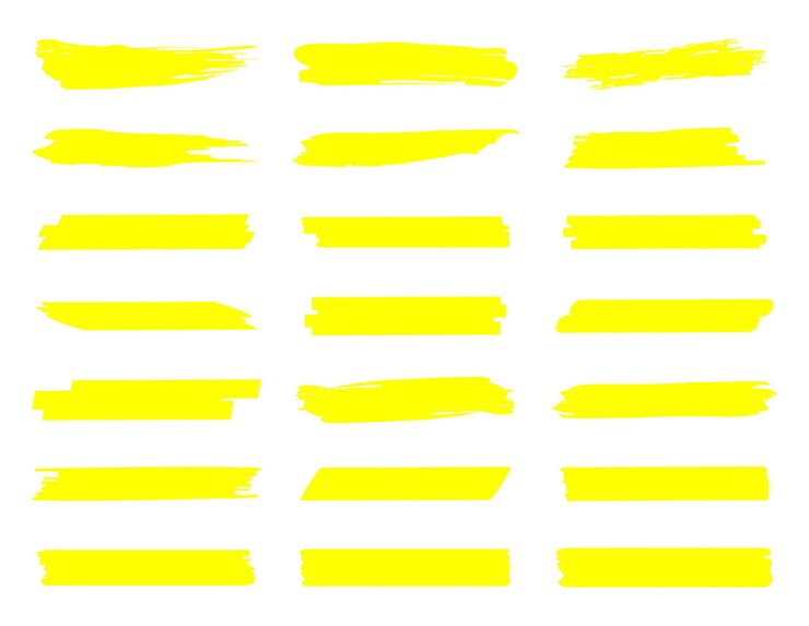Evidenzia le linee dell'indicatore Tratti gialli dell'indicatore Tratti dell'indicatore disegnati a mano