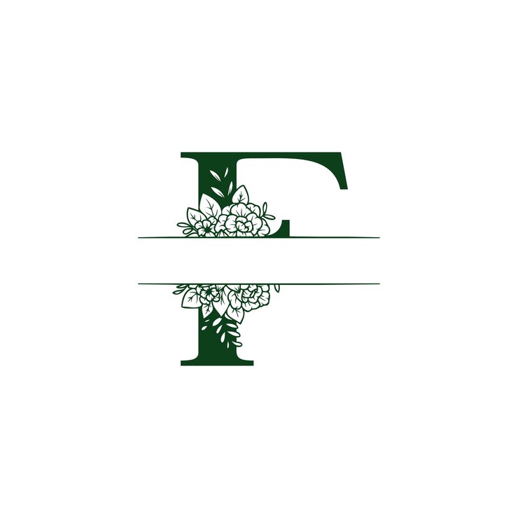 Vettore f astratto creativo iniziali moderne lettera monogramma logo di marca di lusso