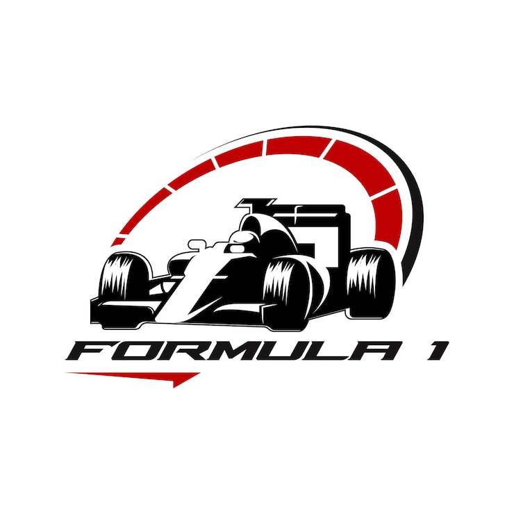 Vettore f1 racing car icon logo transport jet sport racing car symbol concept art pit crew stop isolated vec