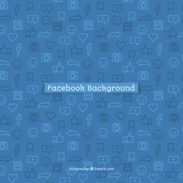 Vettore facebook icon sfondo