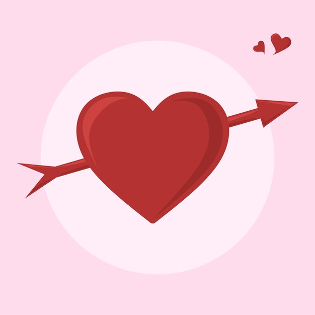 Falling in Love Valentine Icon Illustrazione vettoriale