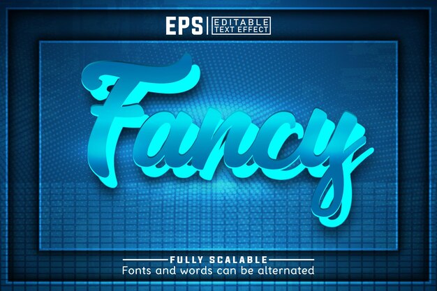 FANCY 3d Effetto di testo modificabile