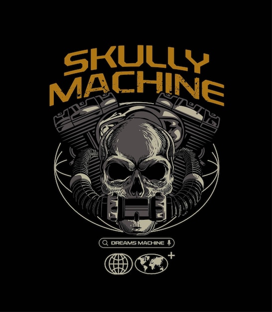 fantastico tema di streetwear skullymachine