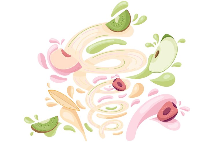 Fare frullato di frutta fresca nella preparazione di un frullatore elettrico alimenti biologici sani