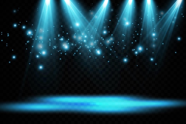 Faretti vettoriali Effetti di luce della scena Effetto luce bagliore Illustrazione vettoriale