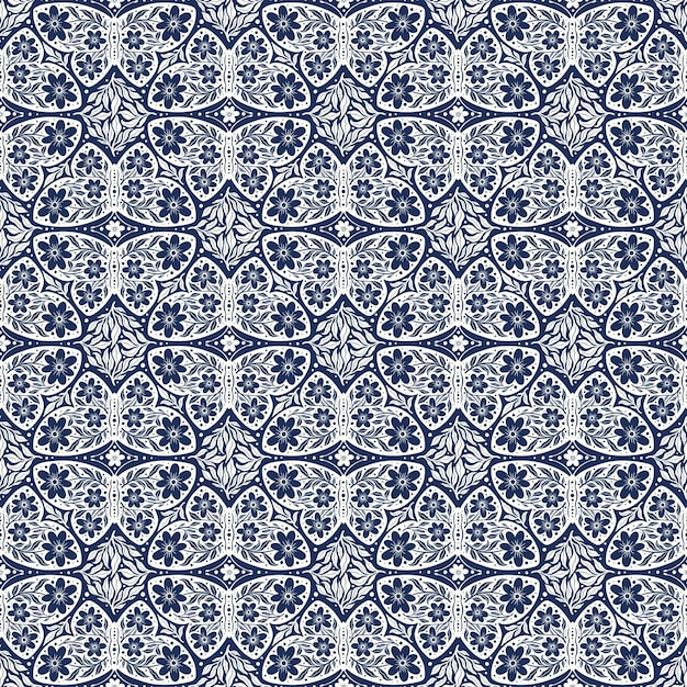 Farfalle disegnate a mano fiori disegno senza cuciture folklore scandinavo farfalla senza cuciture consistenza floreale