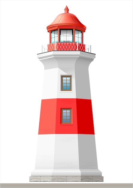 Faro di mare luminoso