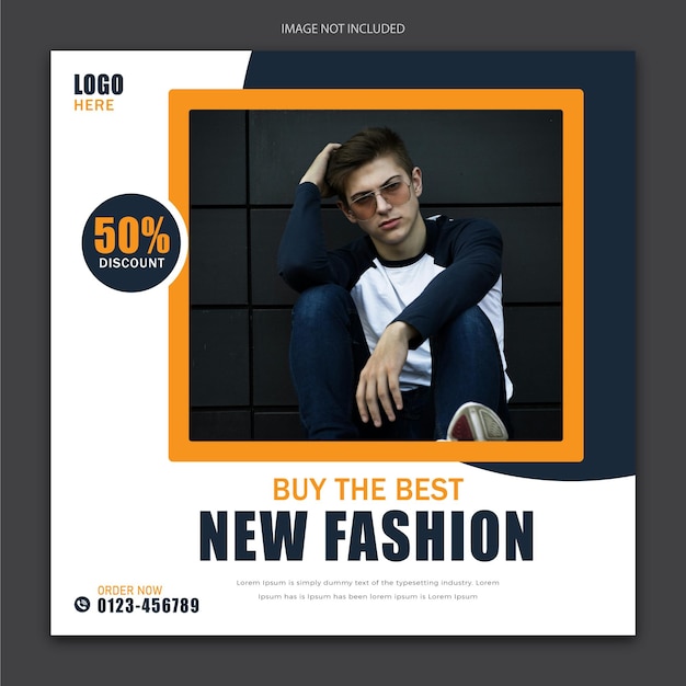 Fashion sale social media post offerta di sconto design