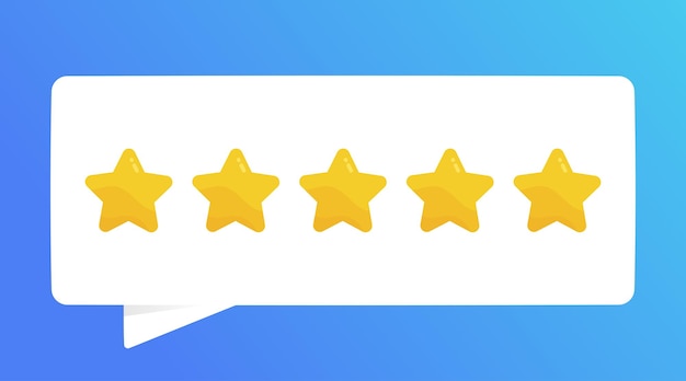 Feedback positivo Valutazione di qualità a cinque stelle