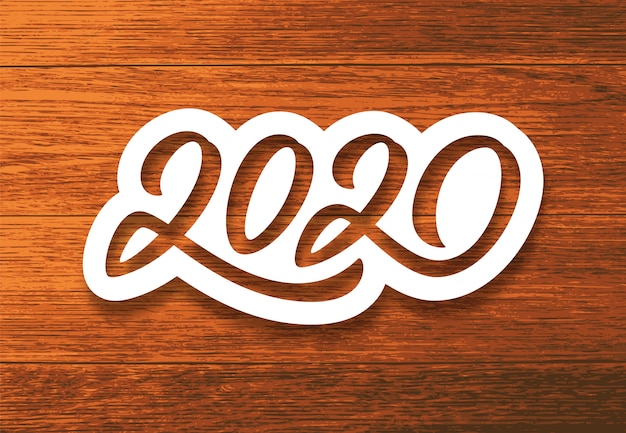 Felice Anno Nuovo 2020. Carta d'epoca