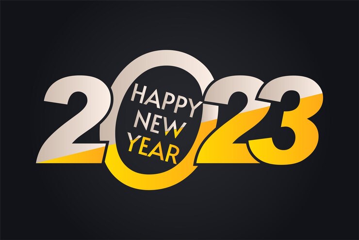 Vettore felice anno nuovo 2023 015840
