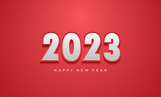 felice anno nuovo 2023 con numeri in rilievo