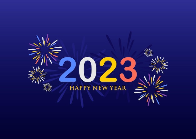 Felice anno nuovo 2023 design
