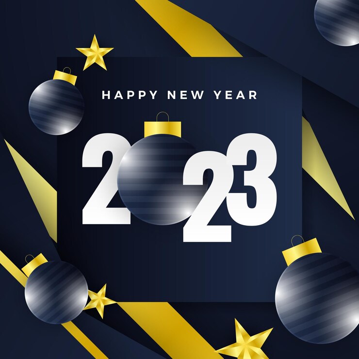 Vettore felice anno nuovo 2023 modello di social media e design di biglietti di auguri
