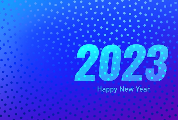 Felice anno nuovo 2023. Vacanze celebrazione festivo sfondo illustrazione vettoriale