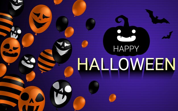 Felice banner di celebrazione di Halloween