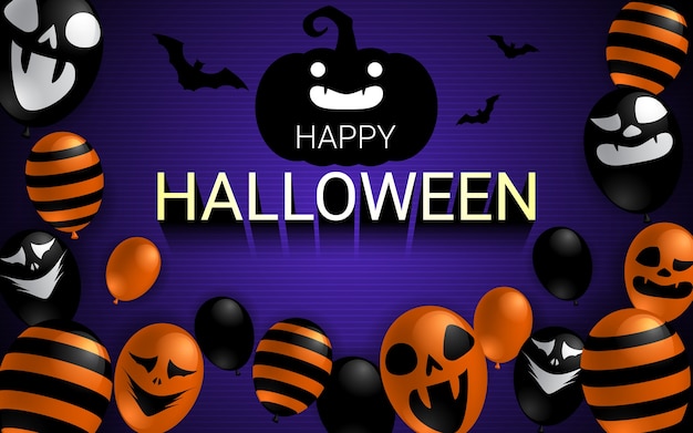 Felice banner di celebrazione di Halloween