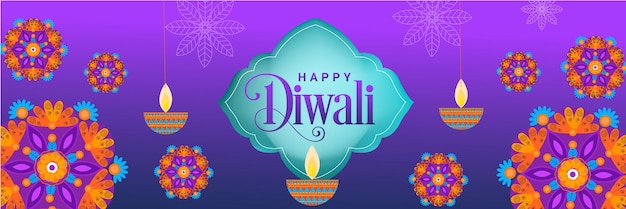 Felice Diwali Banner e Poster Design