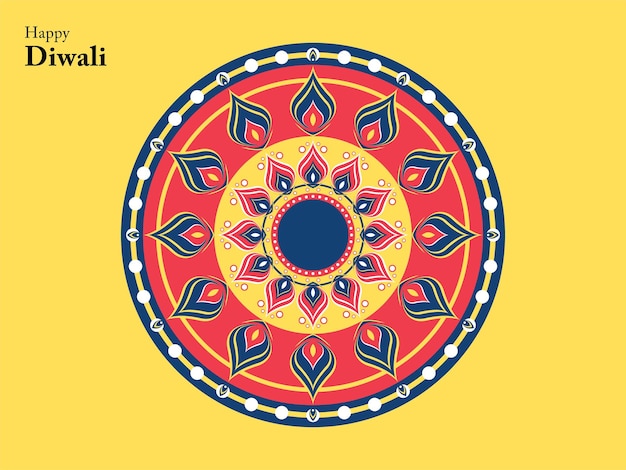 felice diwali indù tradizionale ornamento lampada festival india elemento mandala cinese buddha etnico