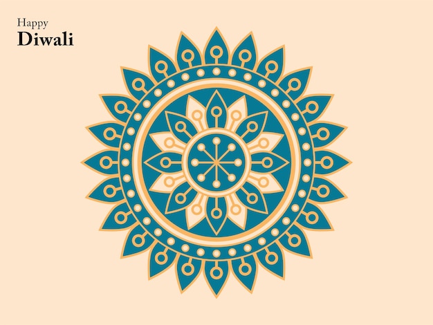 felice diwali indù tradizionale ornamento lampada festival india elemento mandala cinese buddha etnico