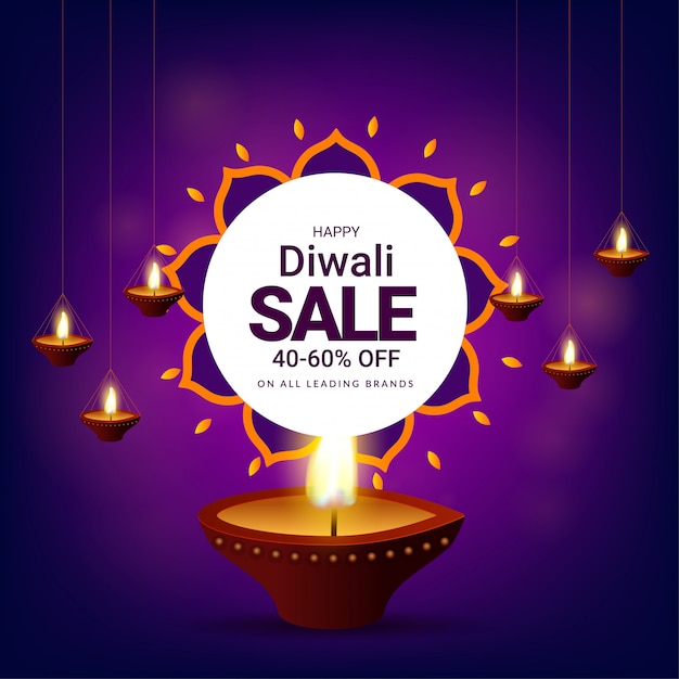 Felice Diwali Sfondo.