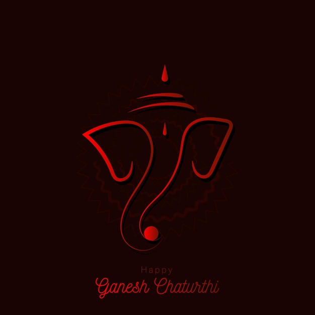 Felice Ganesh Chaturthi Social Media Post Design