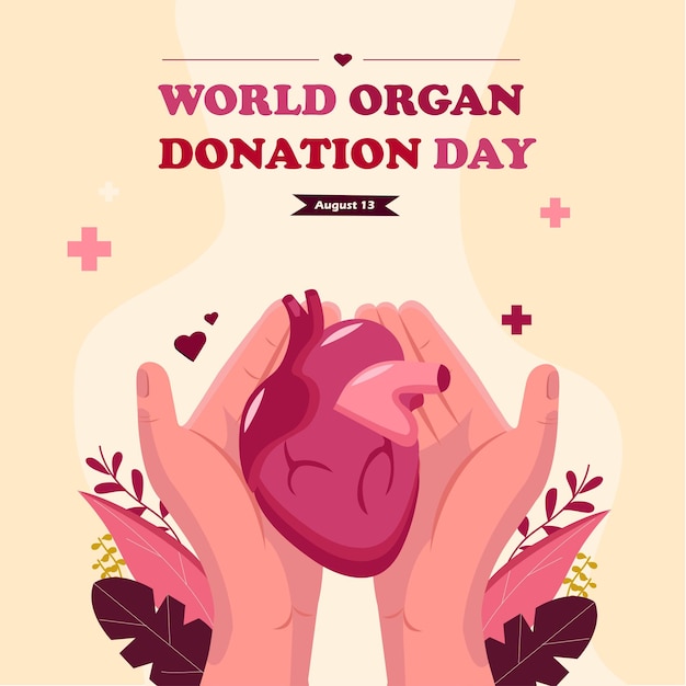felice giornata mondiale della donazione di organi vettore IIillustrazioni