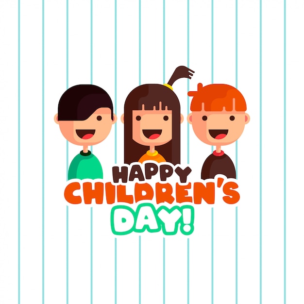 Felice giorno dei bambini illustrazione vettoriale