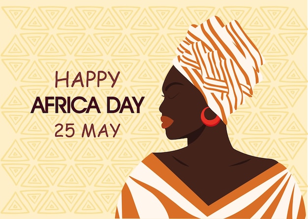 Felice giorno dell'Africa illustaration vettore