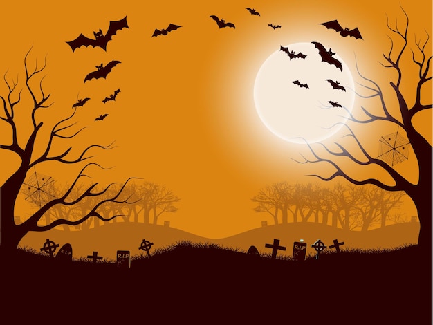 felice giorno di halloween sfondo disegno vettoriale 31 ottobre